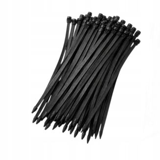 Opaski zaciskowe 3,6 × 100 mm czarne – trytytki kablowe nylon PA – 100 szt. - 3